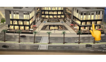 □  مطعم ارضي واجهة على البلازا (100m²) + اوت دور (20m²)